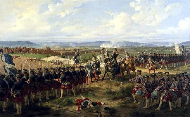Henri Felix Emmanuel Philippoteaux The Battle of Fontenoy oil painting image